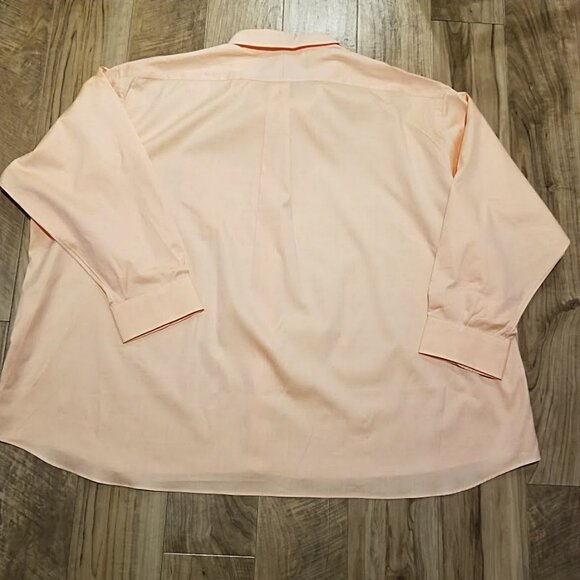 NEW Gitman Bros Mens Long Sleeve Button Down Shirt 22/35 Big & Tall Peach Oxford - Picture 4 of 6